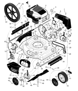 Part Location Diagram of 672762E701 Murray Bracket, Left Handle